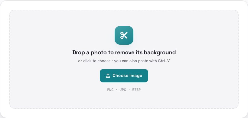 The Remove Background tool with an empty drop area