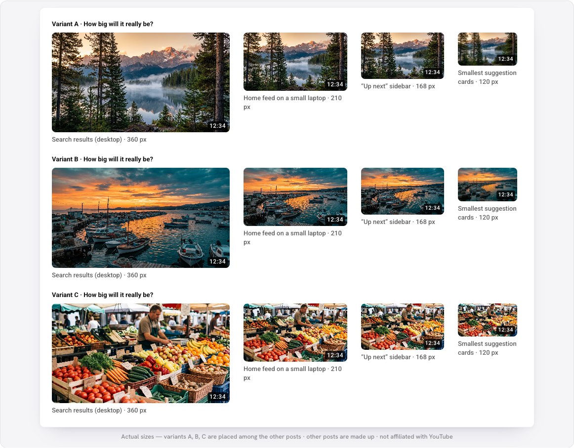 Each thumbnail shown at four real sizes